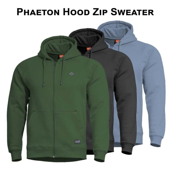 PHAETON HOOD ZIP SWEATER | K09021-ZIP