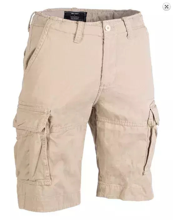 Mil-Tec US Vintage Shorts Prewash Khaki-11404104