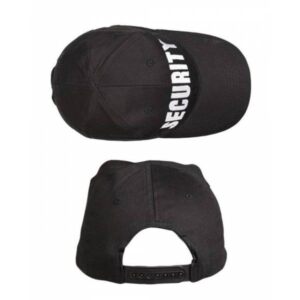 Mil-Tec Baseball Cap Embroidered Security Black