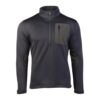 BLACK THERMO-FLEECE ZIP-PULLOVER 10817002