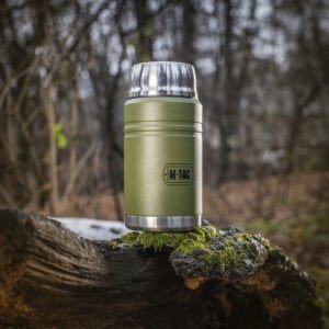 Stainless 750 ml Thermos with folding spoon-60056001