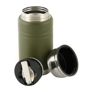 Stainless 750 ml Thermos with folding spoon-60056001