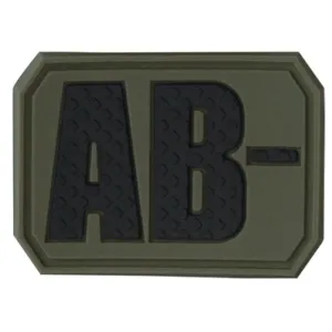 Mil-Tec OD 3D Blood Type Patch AB Negative 16831601