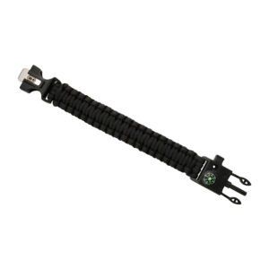 Paracord Bracelet With Sspark Cutter, Compass and Whistle- HWSH001C-OD
