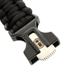 Paracord Bracelet With Sspark Cutter, Compass and Whistle- HWSH001C-OD